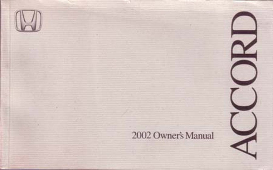 bishko automotive literature 2002 Honda Accord Sedan Owners Manual User Guide Reference Operator Book Fuses