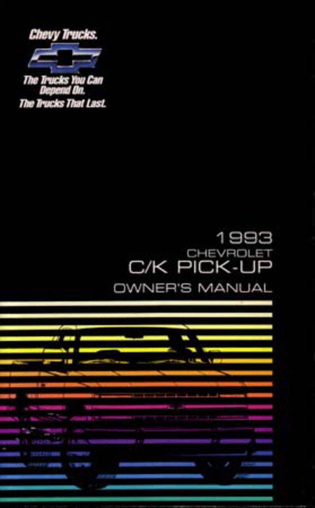bishko automotive literature 1993 Chevrolet C K Pickup Truck Owners Manual User Guide Operator Book Fuses