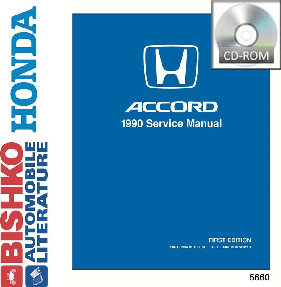 bishko automotive literature - Shop Service Repair Manual CD Engine Drivetrain Wiring OEM for The 1990 Honda Accord