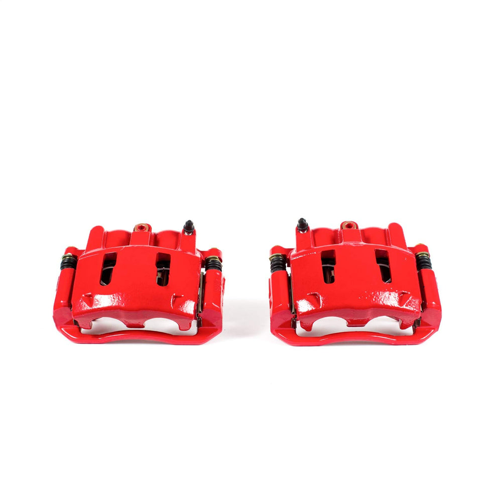 Power Stop Front S4606 Pair of High-Temp Red Powder Coated Calipers