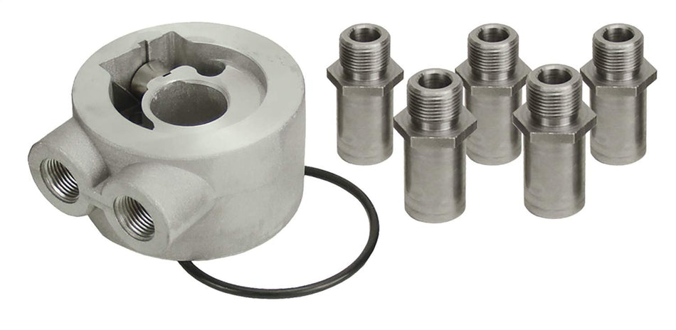 Derale 25702 Thermostatic Sandwich Adapter Kit, Silver