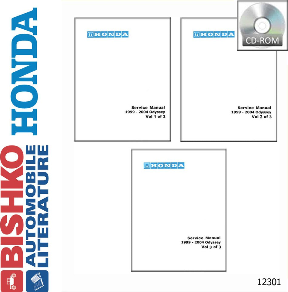bishko automotive literature - Shop Service Repair Manual CD for The 1999 2000 2001 2002 2003 2004 Honda Odyssey