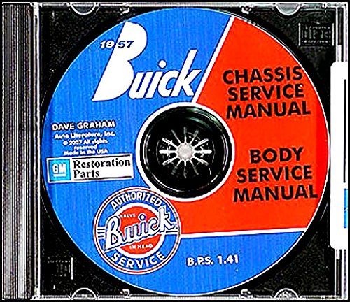 bishko automotive literature 1957 Buick Service Shop Repair Manual CD Engine Drivetrain Electrical Guide OEM