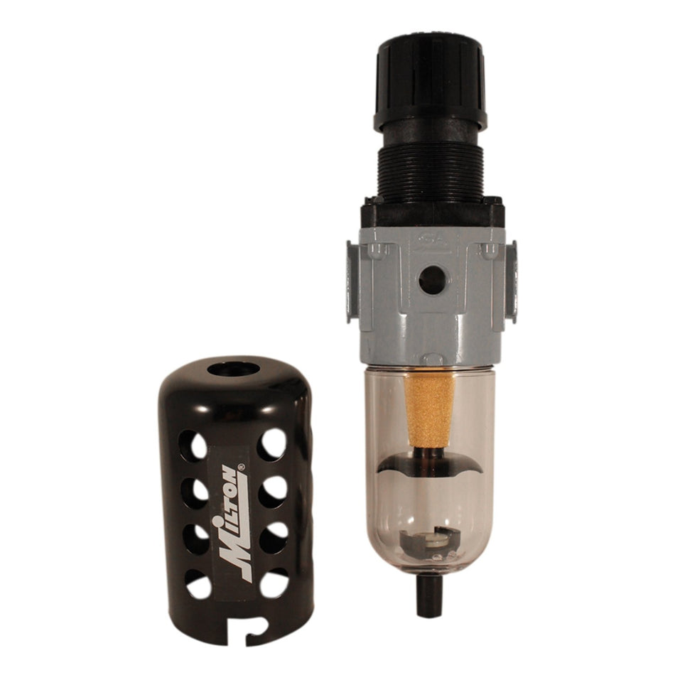 Milton 1110-5 3/8" NPT Polycarbonate Piggyback Filter Regulator