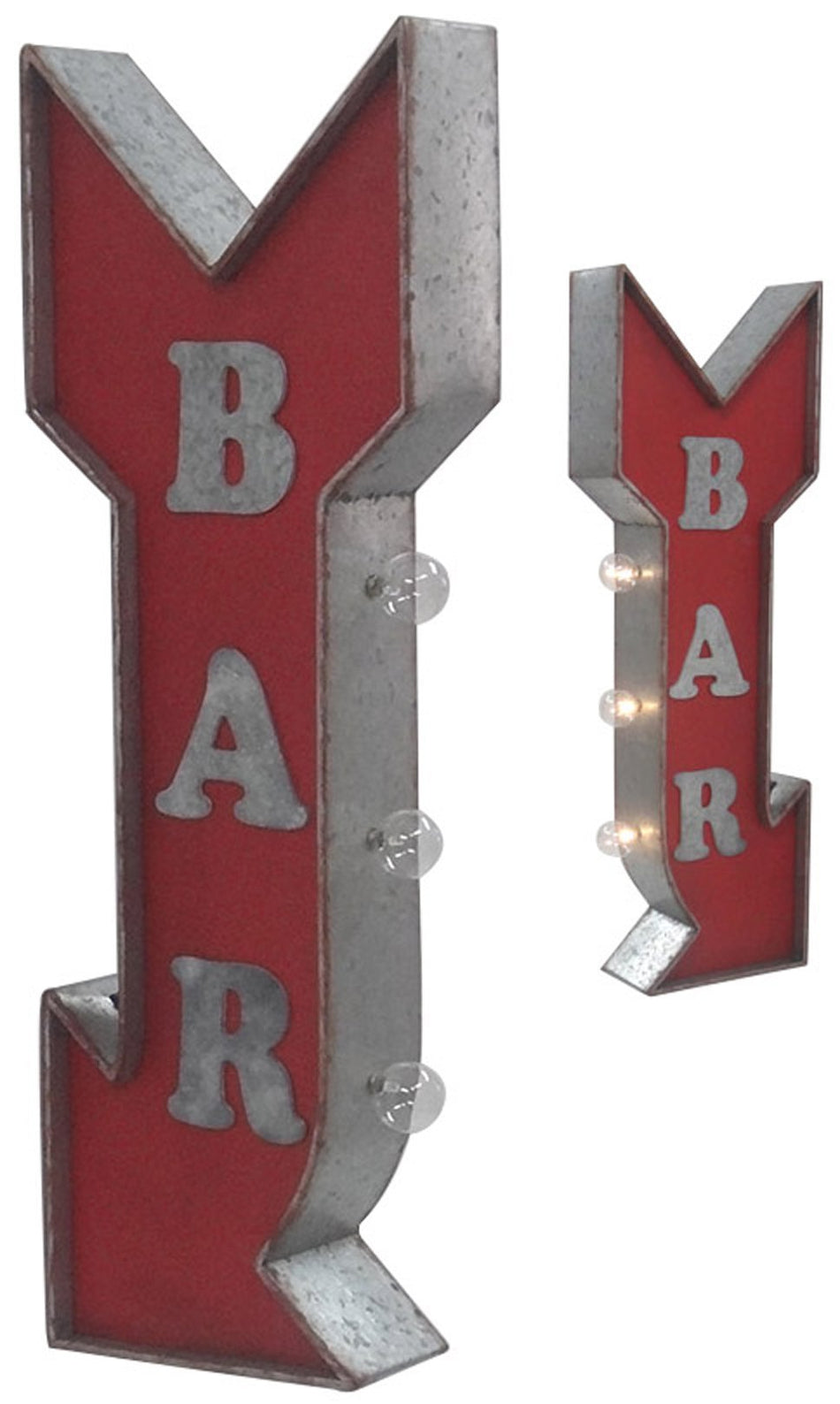SOTT Crystal Art E2 Concepts 10X30 Off The Wall LED Lighted Bar Arrow Sign, 10 x 30