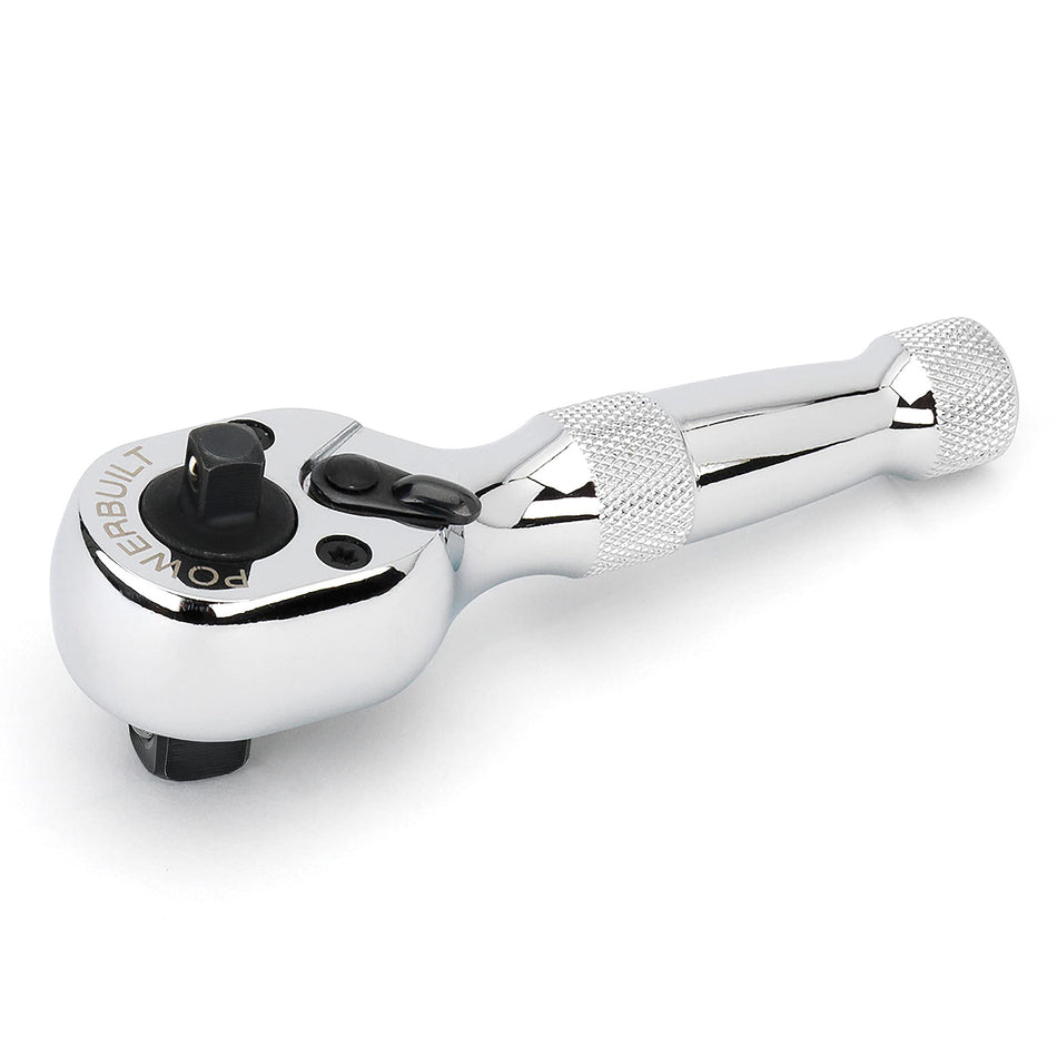 Powerbuilt - 1/4 x 3/8 Dual Drive Little RATCHET Handle, Hand Tools, Sockets - Drive Tools, Sockets - Asst Drive (940931)