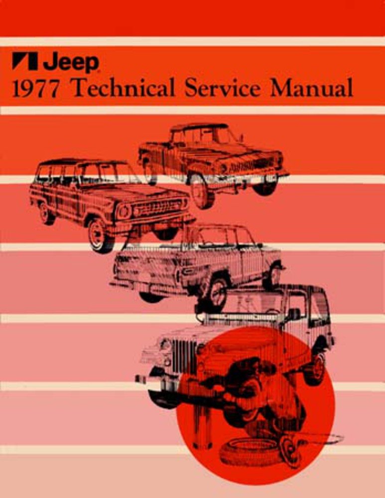bishko automotive literature 1977 Jeep CJ Wrangler Scrambler Shop Service Repair Manual Engine Drivetrain OEM