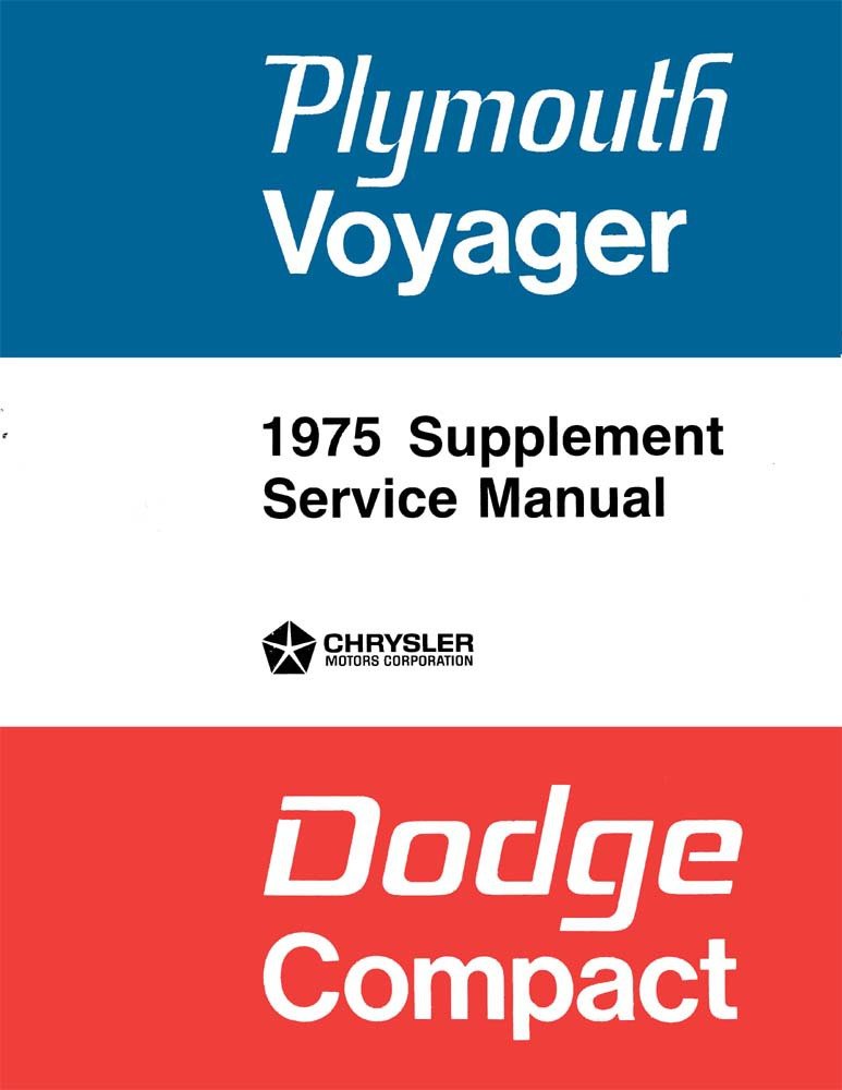 bishko automotive literature 1975 Plymouth Voyager Shop Service Repair Manual Engine Drivetrain Electrical