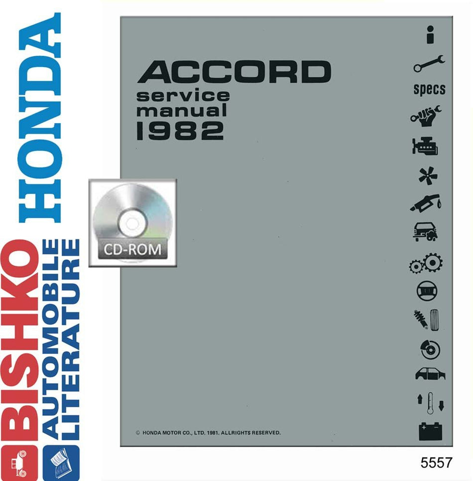 bishko automotive literature - Shop Service Repair Manual CD Engine Drivetrain Wiring OEM for The 1982 Honda Accord