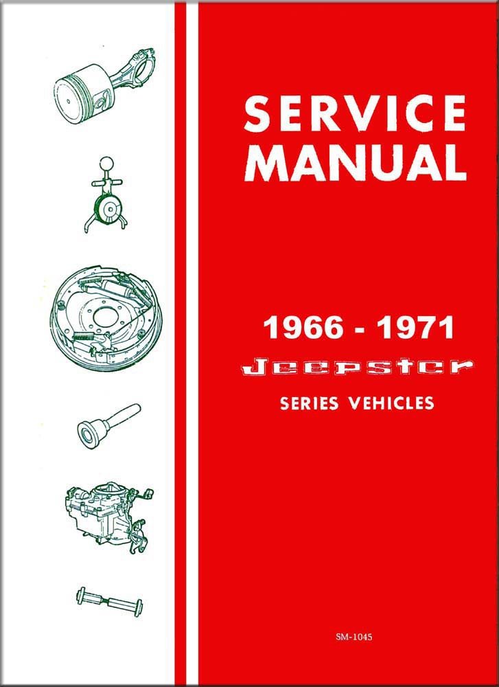 bishko automotive literature 1966 1967 1968 1969 1970 1971 Jeep Jeepster Shop Service Repair Manual Book OEM