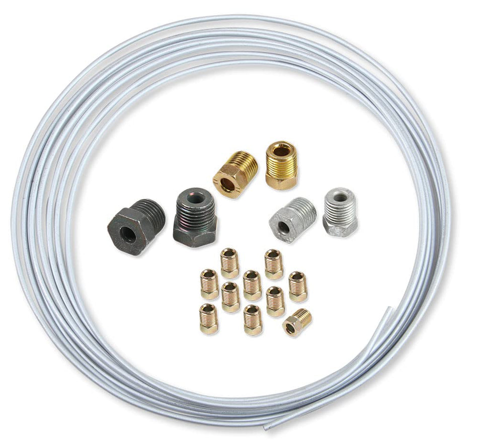 ZC6316KERL Earl's Steel Zinc Hardline Tubing Kit w/Tube Nuts