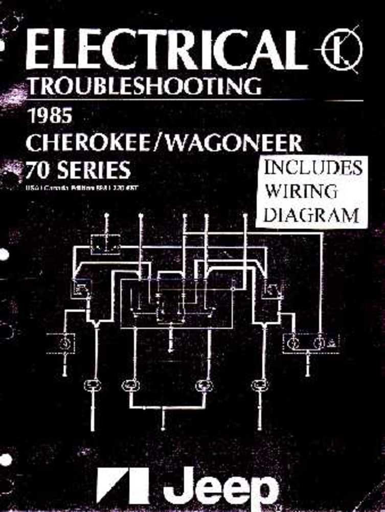 bishko automotive literature 1985 Jeep Cherokee Wagoneer Electrical Shop Service Repair Manual Book Engine