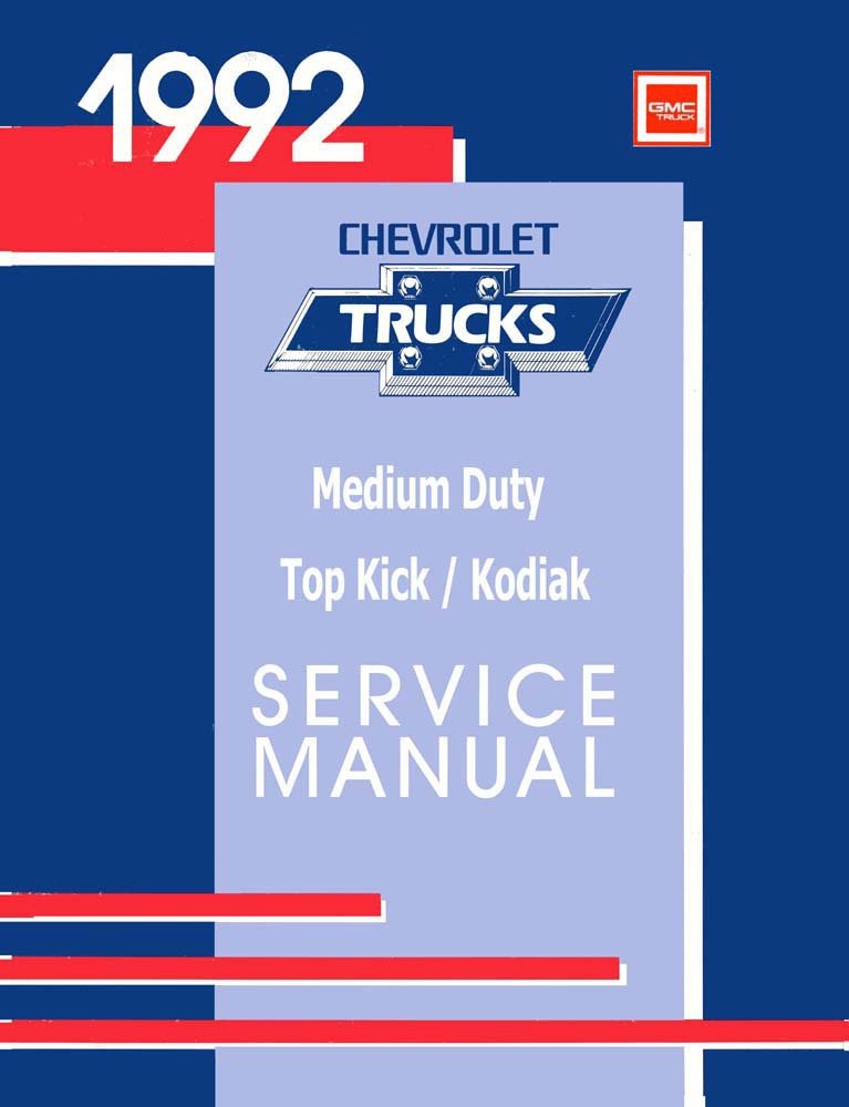 bishko automotive literature 1992 Chevy Kodiak Topkick Shop Service Repair Manual Book Engine Drivetrain OEM