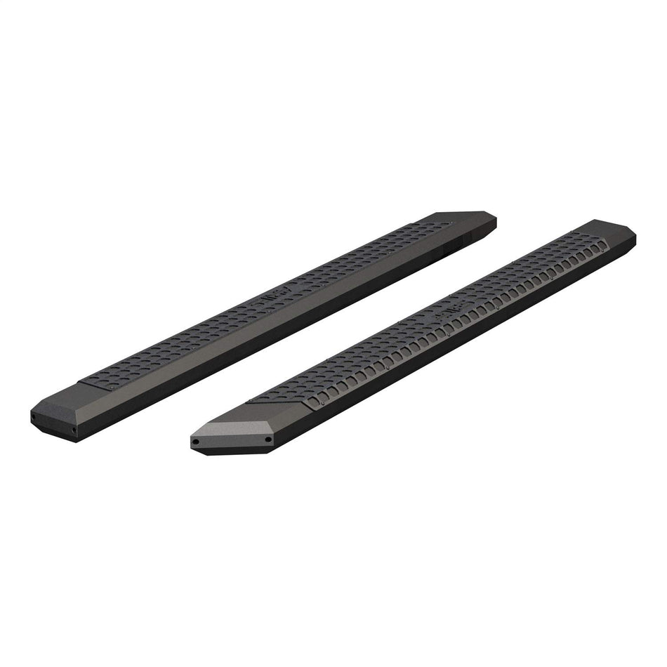 ARIES 2055991 AdvantEDGE Side Bars 5.5 in. 91 in. Length Octagon Carbide Black Powder Coat Aluminum Mounting Brackets Sold Separately AdvantEDGE Side Bars