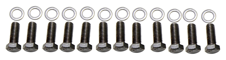 Trans-Dapt 9265 Chrome Hex-Head Intake Manifold Bolts