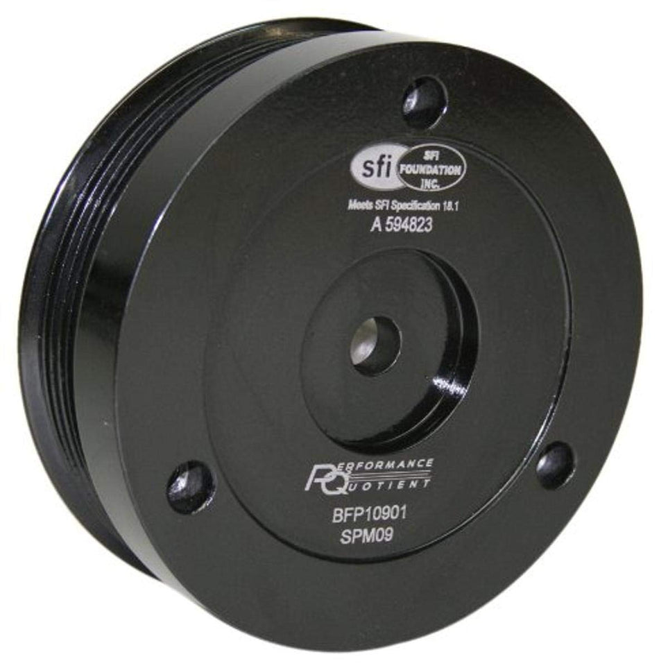 PRW 2510901 FluidGel Black 8.7 Percentage UnderDrive Serpentine Pulley Damper for BMW Mini Cooper, 2001-2006 Gen 1, Tritec 1.6L