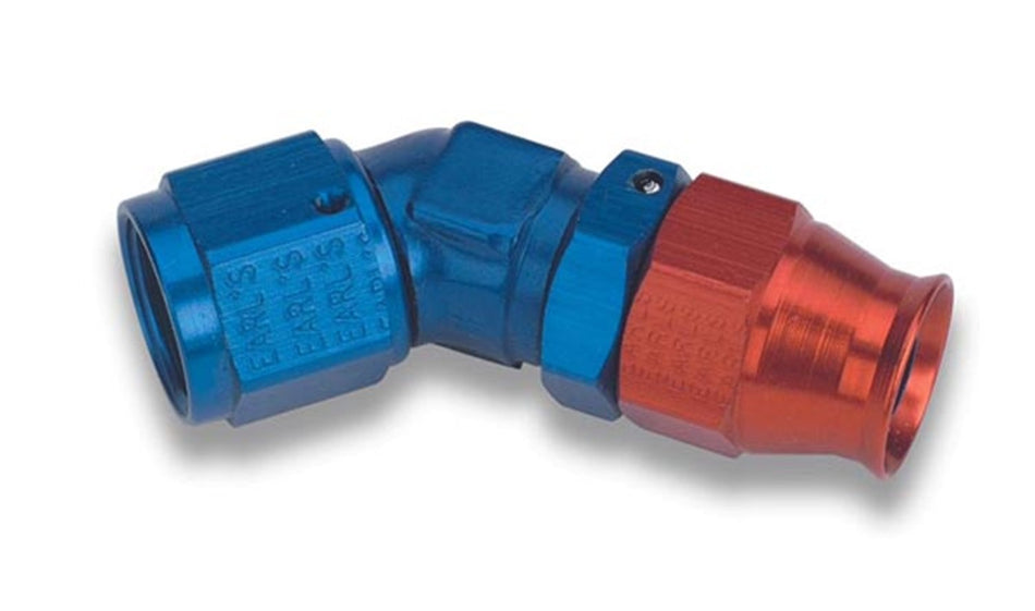 Earl's 604533ERLP -3 45 DEG. AL ADJ. HOSE END