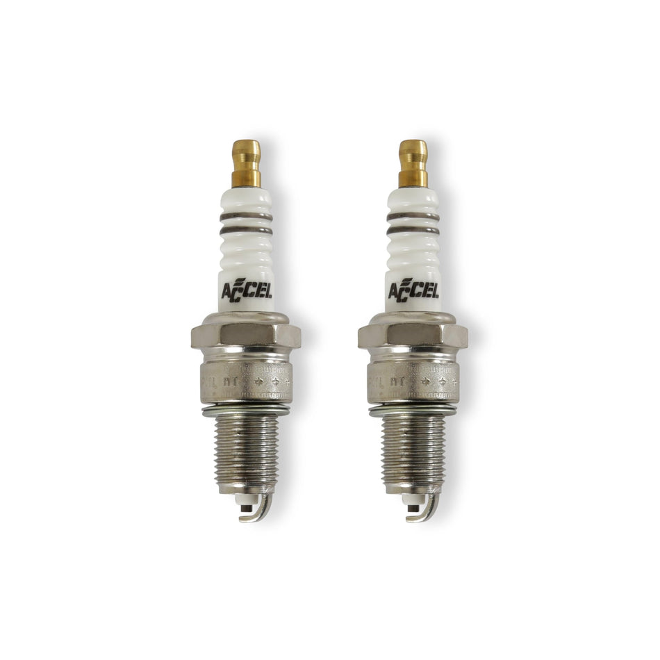 ACCEL 2410A Spark Plugs - Copper - Evolution - .040 in. gap - 2 Pack
