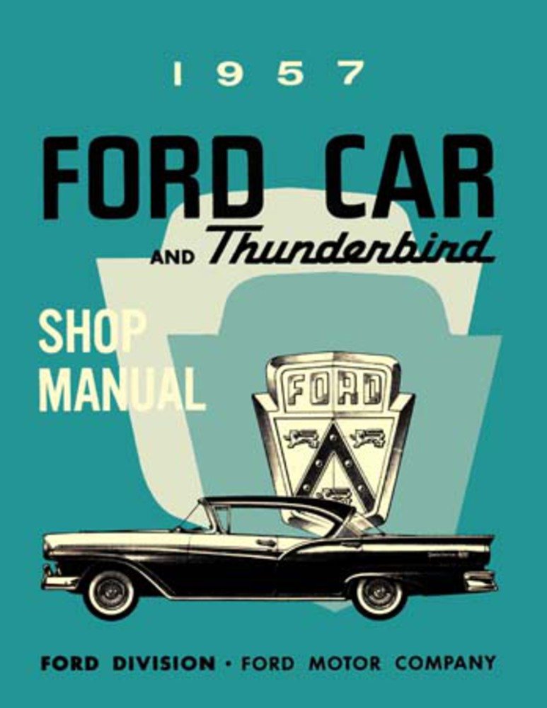bishko automotive literature 1957 Ford Fairlane T-Bird Escort Shop Service Repair Manual Book Engine Wiring