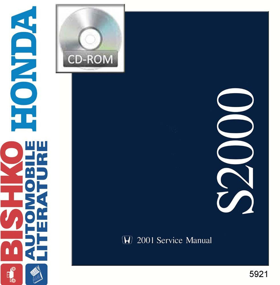bishko automotive literature 2001 Honda S2000 Shop Service Repair Manual CD Engine Drivetrain Electrical OEM