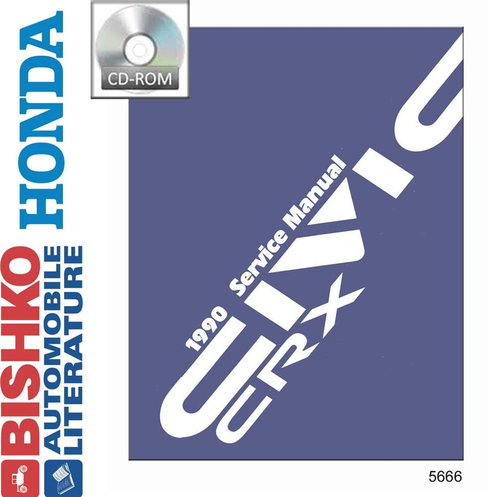 bishko automotive literature - Shop Service Repair Manual CD Engine Drivetrain Wiring OEM for The 1990 Honda CRX