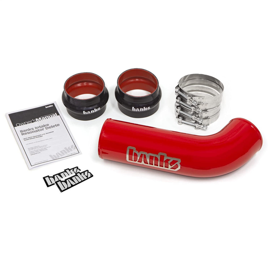 Banks Power - 17-19 GM 2500/3500 6.6L L5P Intake Resonator Delete System - Red (48000)