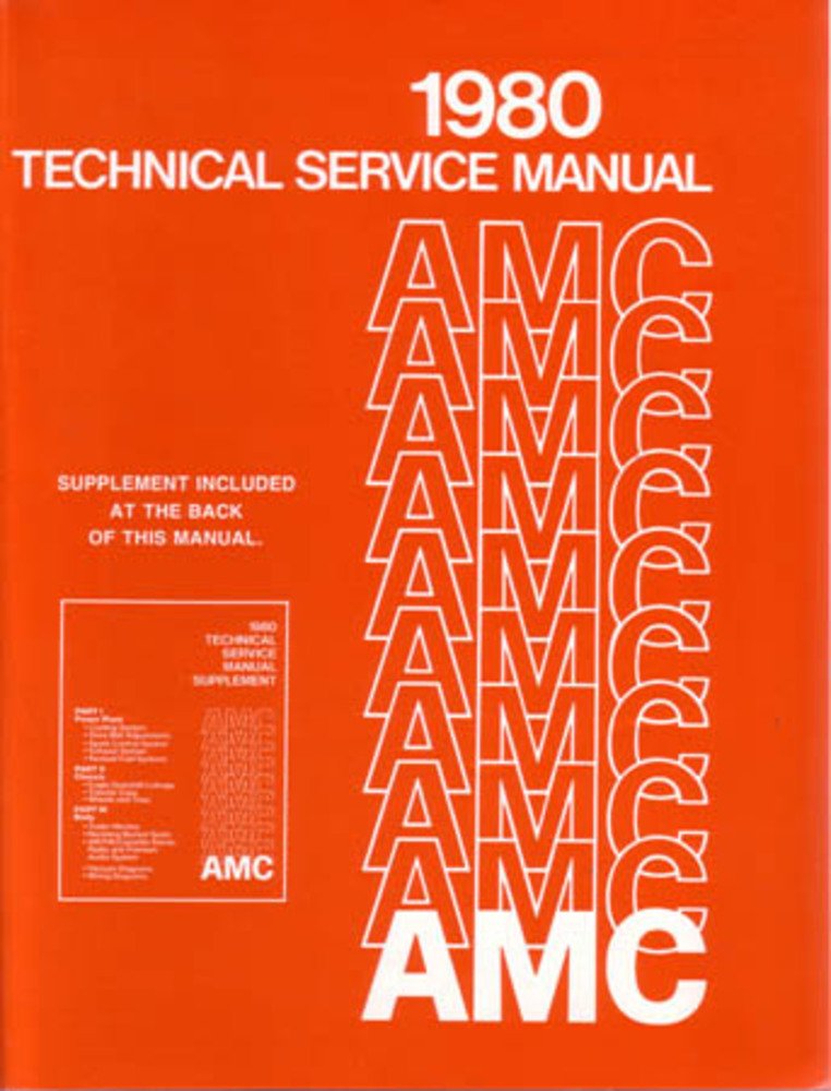 bishko automotive literature 1980 AMC Spirit Concord Eagle Shop Service Repair Manual Book Engine Electrical