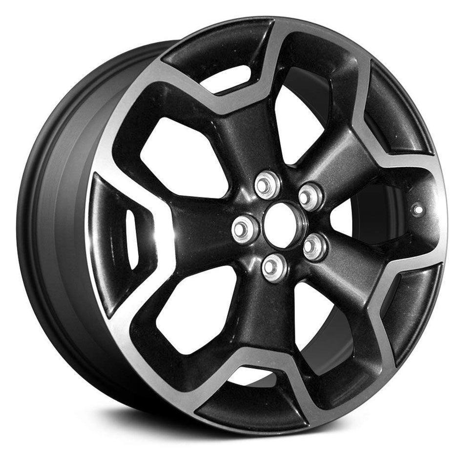 Replikaz - 5 Y-Spoke Dark Gray With Machined Face 17x7 Alloy Factory Wheel - Replica