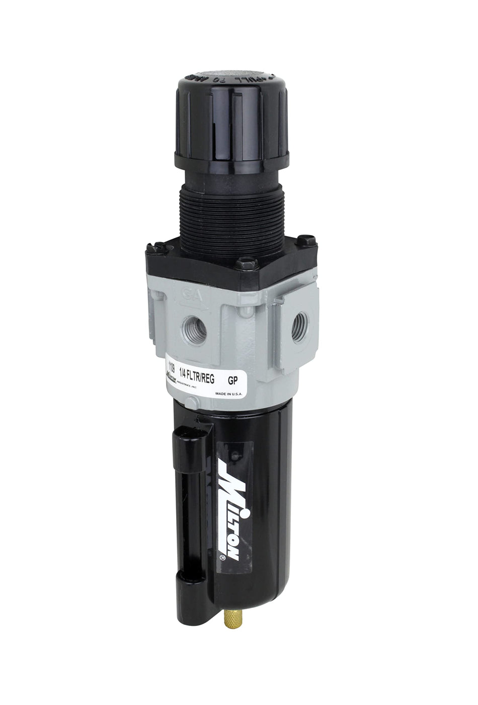 Milton 1109 1/4 NPT Metal Piggyback Filter Regulator