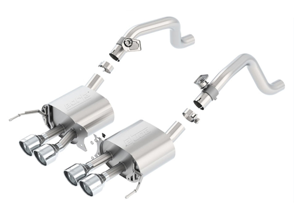 BORLA 11877 Axle-Back Perf. Exhaust System for 2014-2019 Chevrolet Corvette (C7) 6.2L V8 Automatic/Manual Transmission With AFM Valves. WITHOUT NPP Valves. EXCEPT Grand Sport With Manual Transmission
