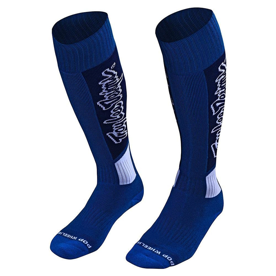 Troy Lee Designs GP MX COOLMAX Motocross Dirt Bike Motorcycle Thick Sock, Vox, Blue Small/Medium, Size 6-9