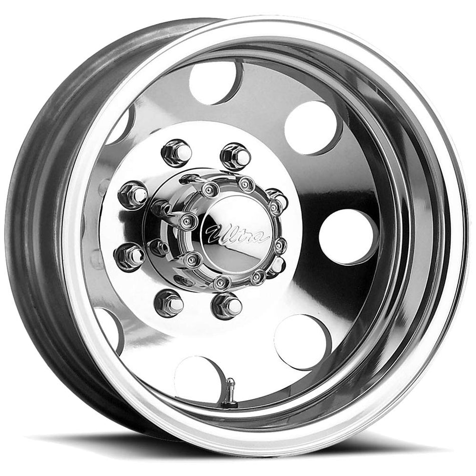 Ultra Wheel 02P Modular Dually Silver Wheel with Polished Finish (16x6/8x6.5mm, +102 mm offset)