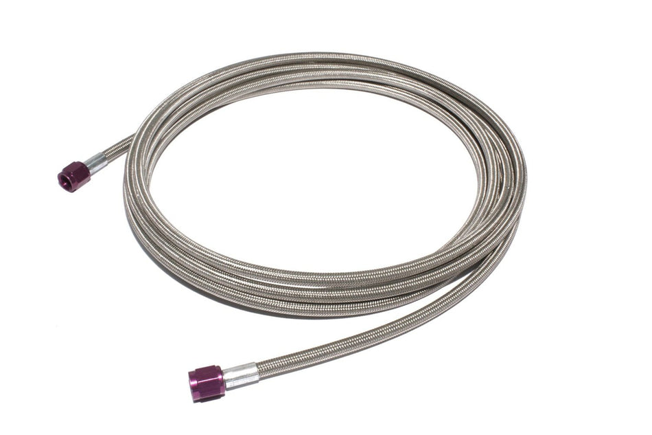 ZEX NS6669 18' (ft) Long -4AN Braided Hose with Purple Ends