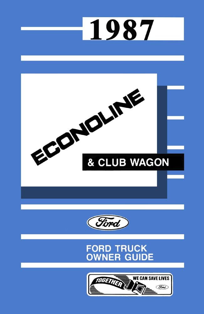 bishko automotive literature 1987 Ford Econoline Van Owners Manual User Guide Reference Operator Book Fuses