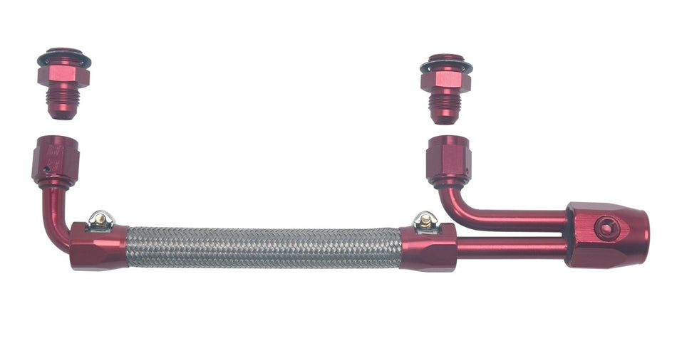 Edelbrock 8088 King Demon Braided Stainless Steel Fuel Line Kit
