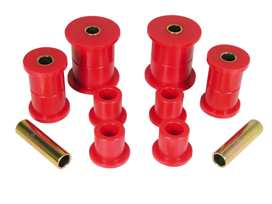 Prothane 1-1014 Red Front Spring Eye and Shackle Bushing Kit