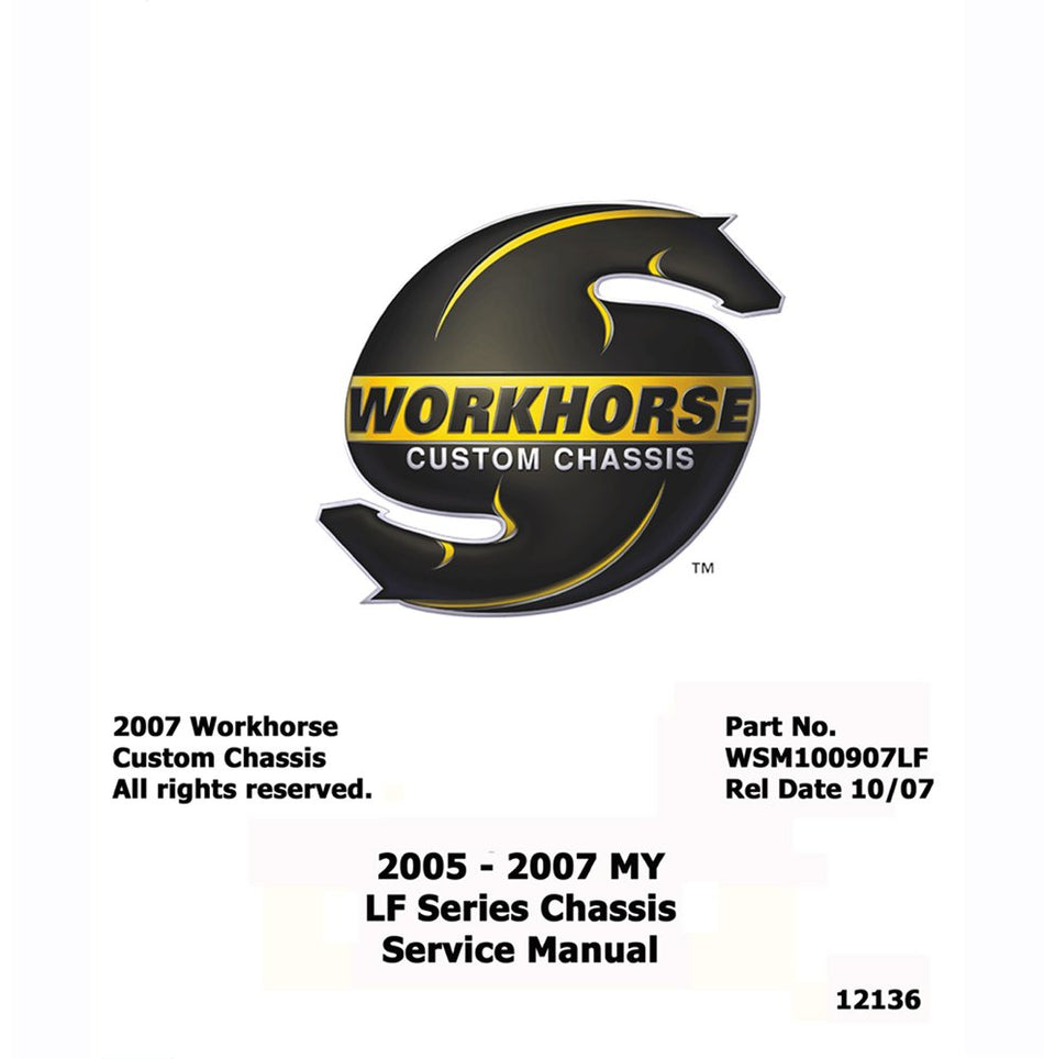 bishko automotive literature 2005 2006 2007 Workhorse LF Series Shop Service Repair Manual CD Engine Wiring