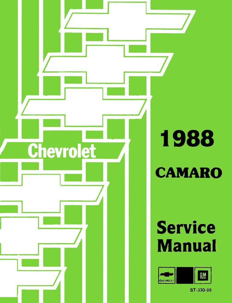 bishko automotive literature 1988 Chevrolet Camaro Shop Service Repair Manual Engine Drivetrain Electrical