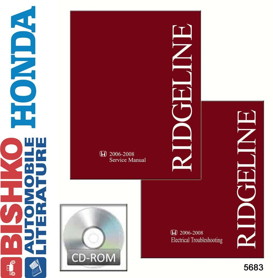 bishko automotive literature Shop Service Repair Manual w/ETM Manual CD OEM for 2006 2007 2008 Honda Ridgeline
