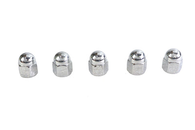 Chrome Acorn Nut Fine 1/4 inch-28 Thread - 415