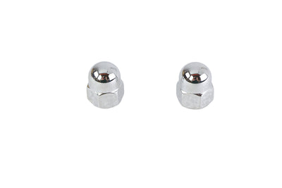 Chrome Acorn Nut Set Fine 7/16 inch-20 Thread