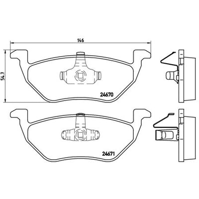 Disc Brake Pad Set - P24085N