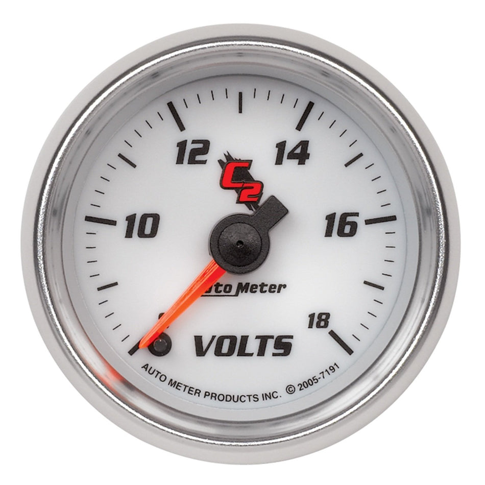 Auto Meter 7191 C2 Full Sweep Electric Voltmeter Gauge