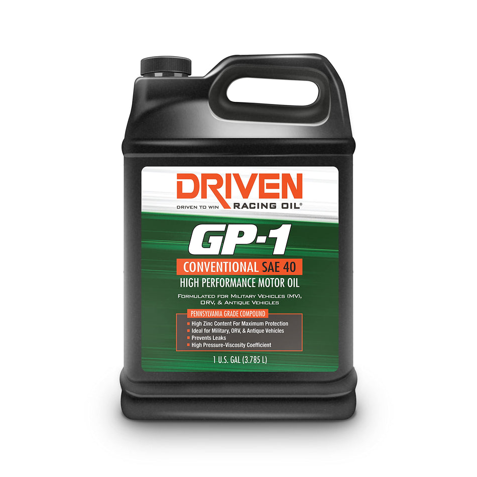 Driven Racing Oil GP-1 Conventional 40 Motor Oil (1 Gallon)