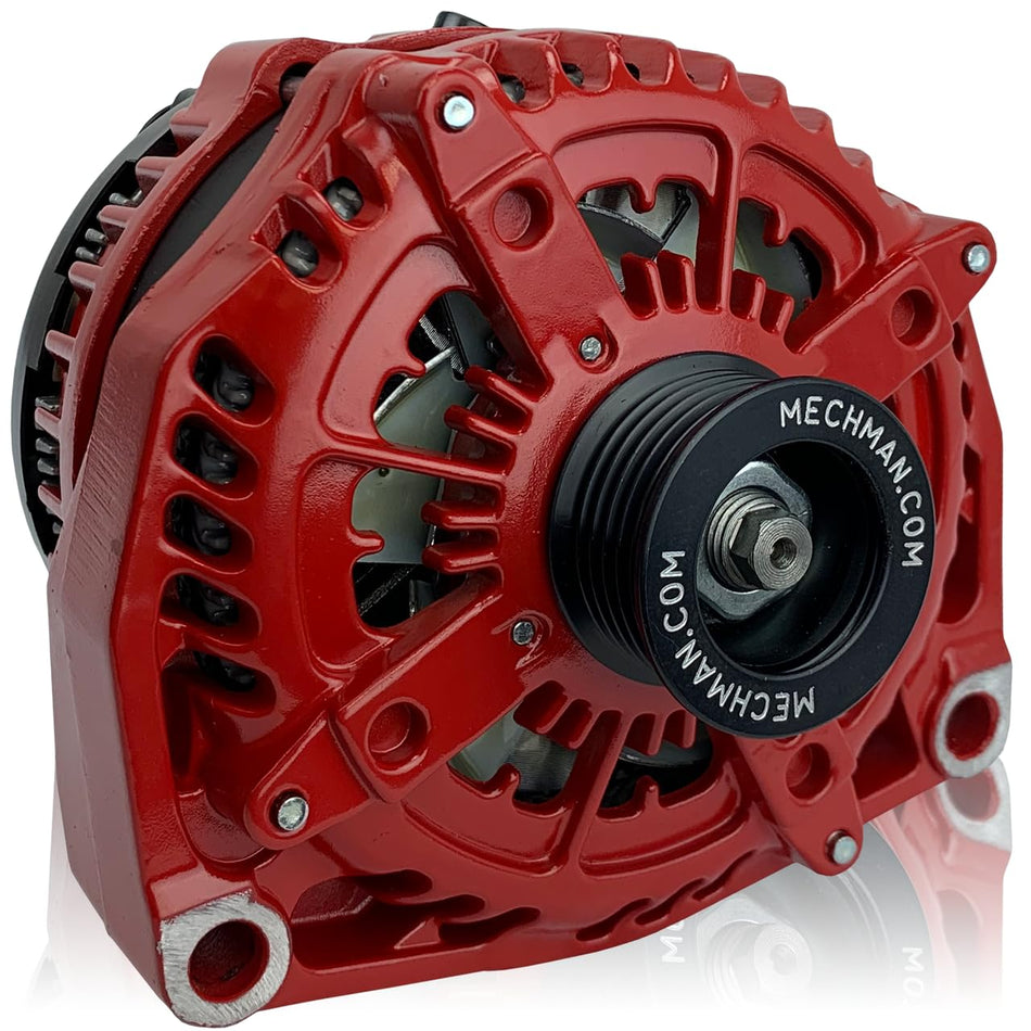 400-Amp High Output Alternator 1996-2004 GM Truck 4.3L 4.8L 5.3L 5.7L 6.0L (Red)