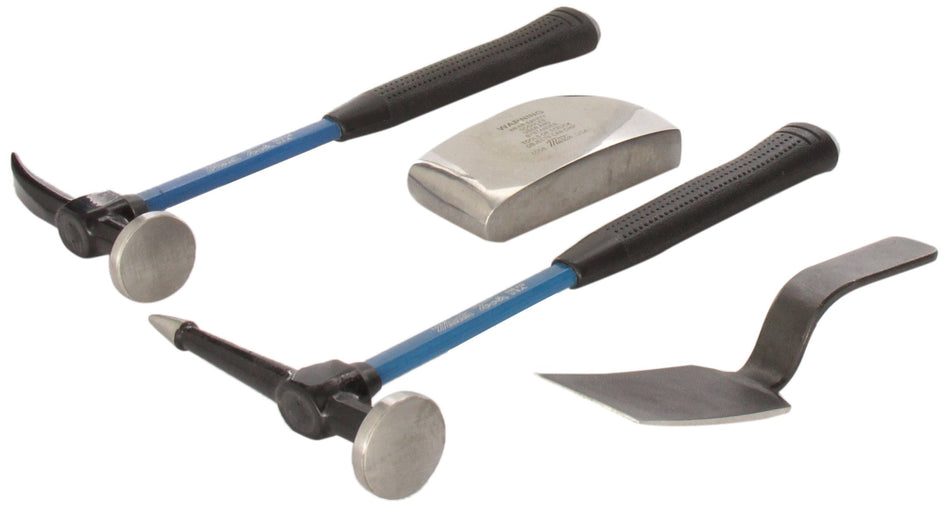 Martin 644KFG Body and Fender Repair Tools 4 Piece Set, Fiberglass Handles