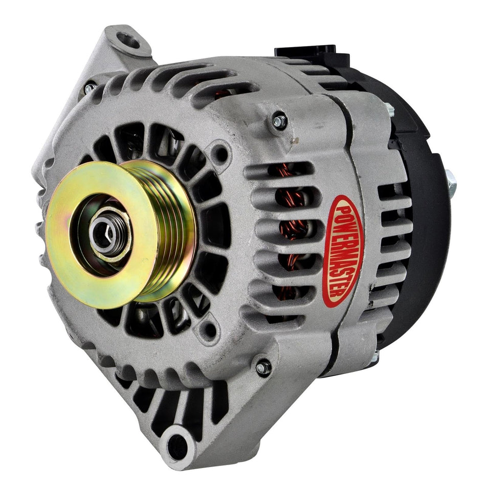 Powermaster 8287 Natural Alternator (AD230 120A 6 Groove Pulley Side Mating OE Hookup PLFS)