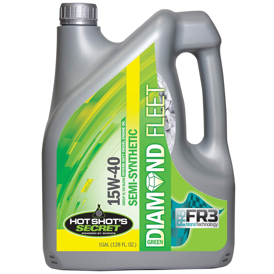Hot Shot's Secret Green Diamond Semi-Synthetic Oil 15w40 CK4 1 Gallon