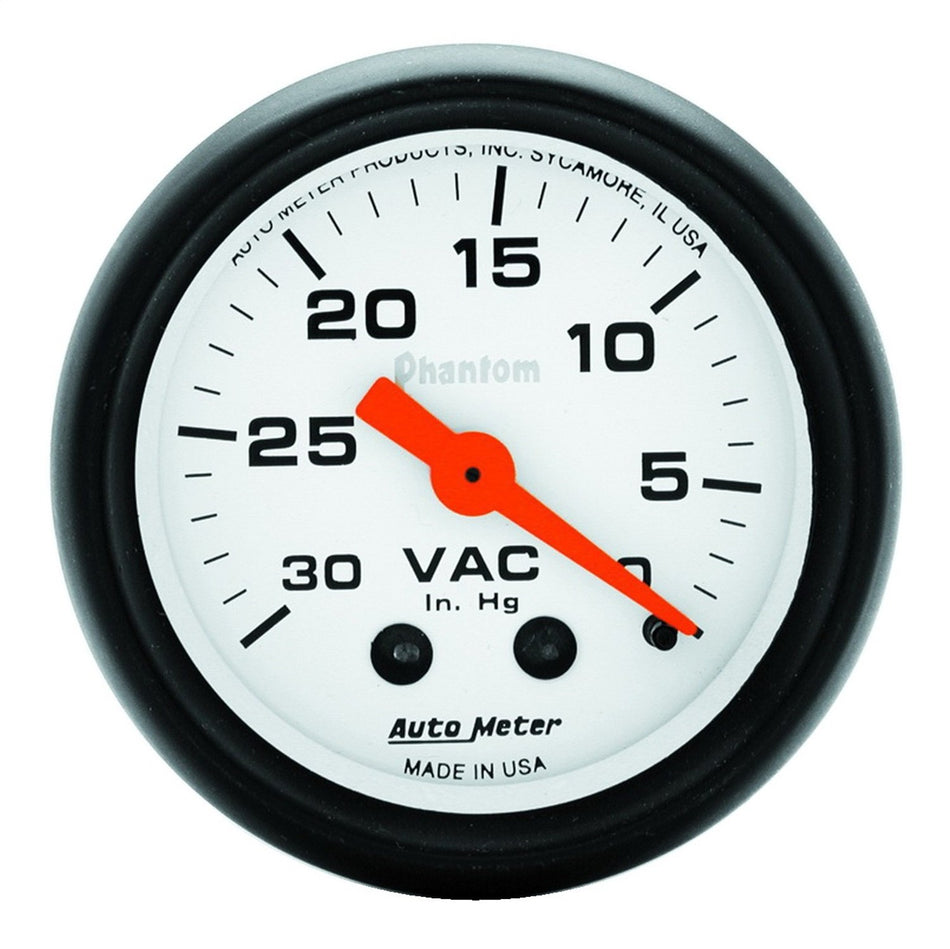 AUTO METER 5784 Phantom Mechanical Vacuum Gauge 2.3125 in.