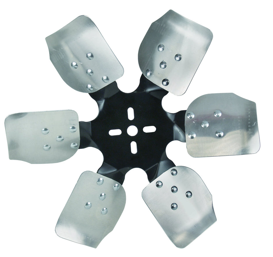 Derale 17515 Heavy Duty Fan Blade Series 1000 15 Aluminum Rigid Race Belt Driven Fan Standard Rotation